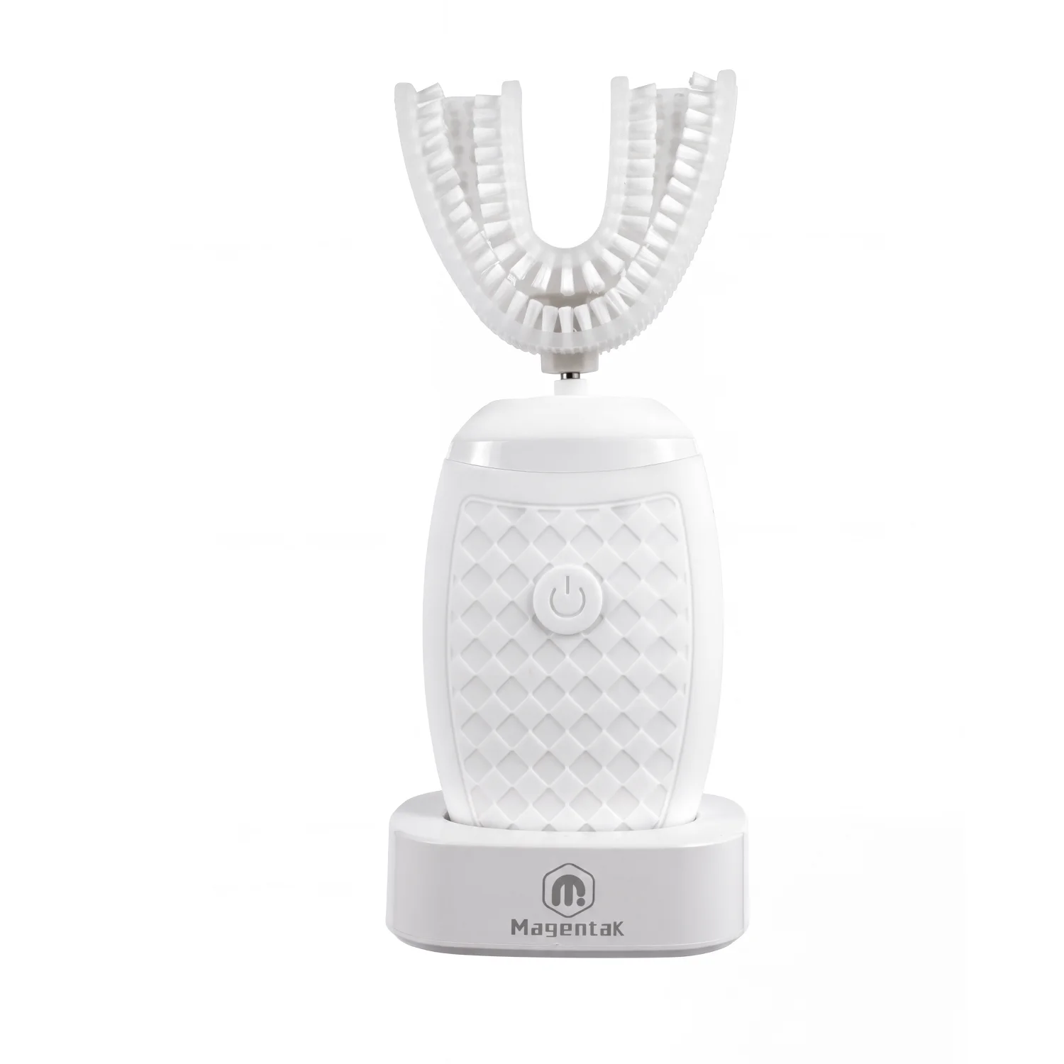 White TB-05 toothbrush on charging stand